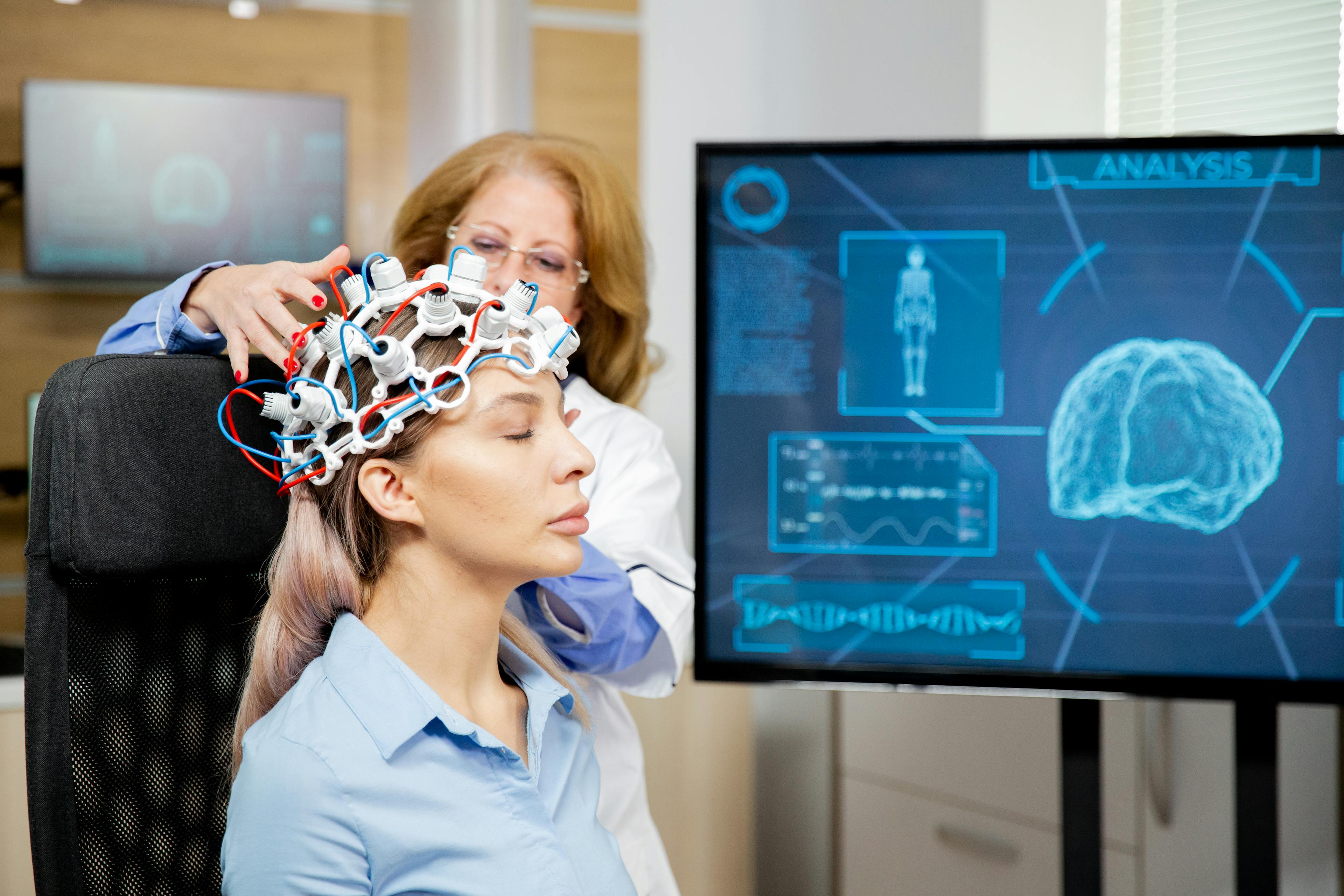 Image of Person undergoing EEG Scan